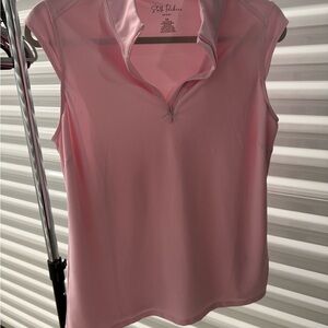 Soft Pink Sleeveless Golf Top